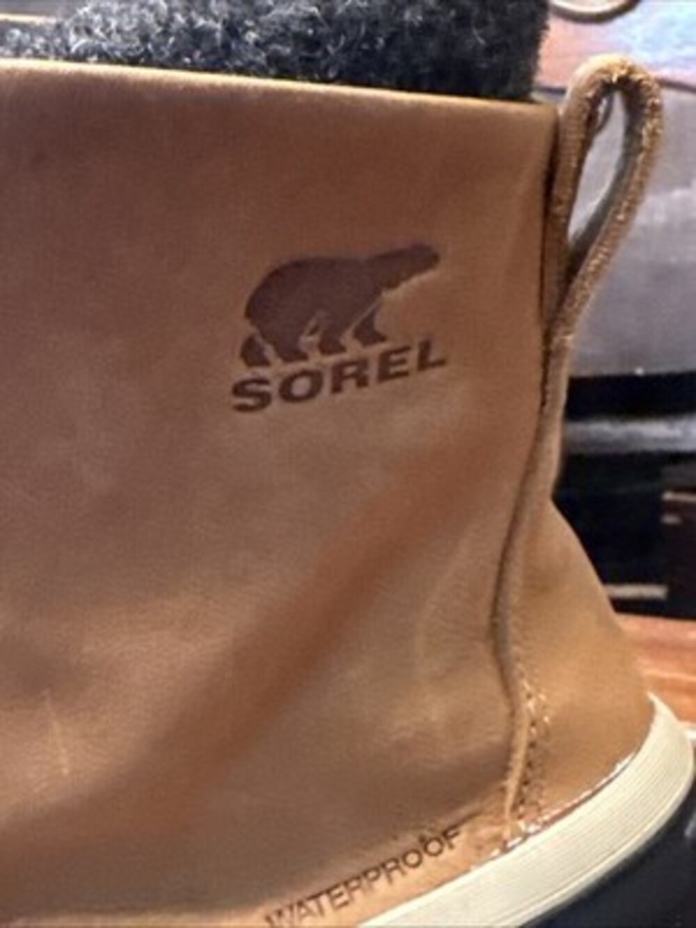 Sorel Slim Pack III Lace Leather Boots Women’s Size 8 Khaki - Picture 3 of 15